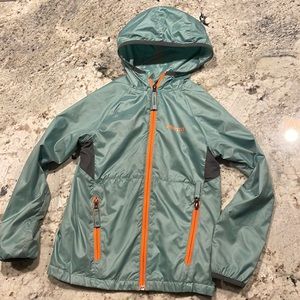 Boys Marmot lined, hooded water resistant jacket